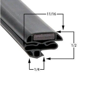 Randell 1021AM Door Gasket Part - Size 24 x 58-1/8 Compatible with Randell IN-GSK302A