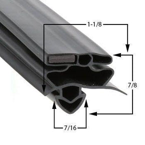 912148 by Strivide® Magnetic Door Gasket Fits TRUE® 912148®- 25" x 62 1/4"