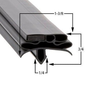 934755 by Strivide® Magnetic Door Gasket Fits TRUE® 934755®- 26 1/4" x 28"