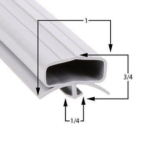 Beverage-Air 34 Door Gasket - Size 34 x na Compatible with Beverage-Air 9x23-1-4
