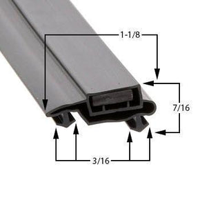Anthony 21 5/8 x 33 Door Gasket - Size 21-5/8 x 33 Compatible with Anthony 25x53-3-4