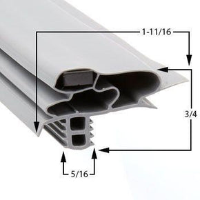 Delfield 1701187 Door Gasket - Size 15-3/8 x 16-3/8