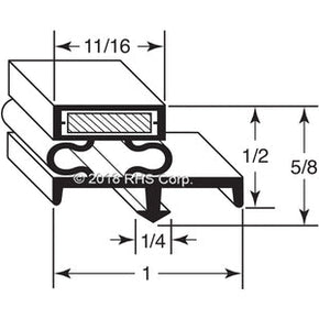 60-930, 3500600 , KAIRAK, GASKET, 8-3/8" X 29-1/4" Compatible with  KAIRAK 3500600