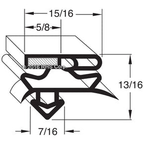 61-067, 960695 , TRUE, GASKET, MAG 23-1/2 X 36-1/4 Compatible with  TRUE 960695