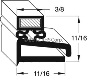 53-053, IN GSK168 , RANDELL, GASKET, 23-1/4 X 28-1/2 Compatible with  RANDELL  IN GSK168