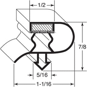 14-076, 408-4200 , COLDTECH, GASKET, 26" X 26-3/8" -GJ- Compatible with  COLDTECH  408-4200