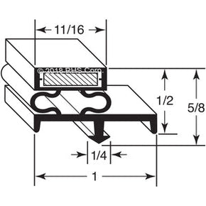 27-159, 703-963D-09 , BEVERAGE-AIR, GASKET, 15-1/4" X 22-1/2" Compatible with  BEVERAGE-AIR  703-963D-09