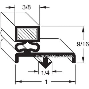 36-021, 1030014 , LEER, GASKET, 27" X 45-3/4", S/I -SV- Compatible with  LEER 1030014