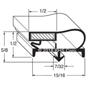 26-278, 66237-5 , PERLICK, GASKET, 17-3/4" X 29-1/4" -GJ- Compatible with  PERLICK  66237-5