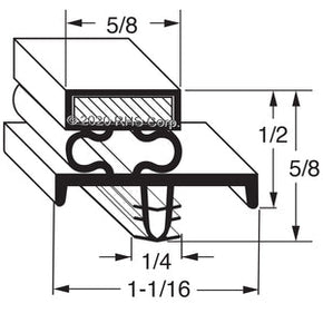 17-605, 1702913 , DELFIELD, GASKET, 30-1/4" X 73-1/4", SANTOPRENE Compatible with  DELFIELD 1702913