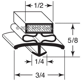 10-146, 1500544 , HUSSMANN, GASKET, 25-1/2" X 54-3/8" Compatible with  HUSSMANN 1500544