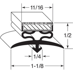 25-105, 25-105 , FOSTER, GASKET, 24-1/4" X 62" Compatible with  FOSTER  25-105