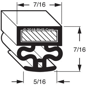 34-055, 44-0946 , KELVINATOR, GASKET, 27-1/8" X 62" Compatible with  KELVINATOR  44-0946