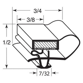 27-746, 79BC550016-04 , BEVERAGE-AIR, GASKET, 23-3/4" X 53-3/8" Compatible with  BEVERAGE-AIR  79BC550016-04