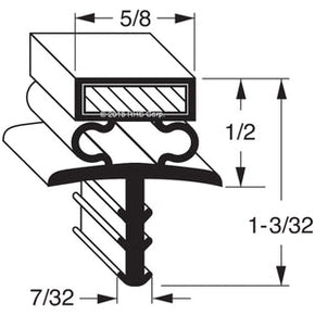 06-158, 0254117 , BALLY, GASKET, 37-1/2" X 77-3/4" Compatible with  BALLY 254117