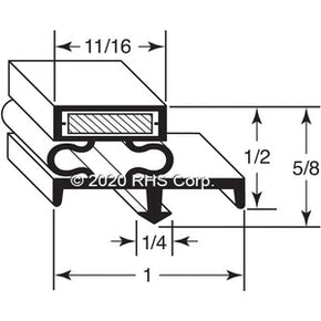 09-219, 2-736 , CONTINENTAL, GASKET, 13-7/8" X 23-7/8" Compatible with  CONTINENTAL  2-736