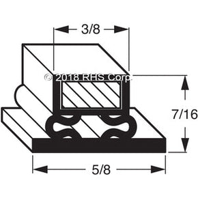 05-106, NU2463 , BARR, GASKET, 23-3/8" X 63" -SV- Compatible with  BARR  NU2463