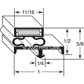 44-085, 44-085 , NORLAKE, GASKET, 32-1/2" X 80" Compatible with  NORLAKE  44-085