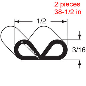 57-093, 41084 , SILVER KING, GASKET, 38-1/2" 2PCS COMP SV Compatible with  SILVER KING 41084