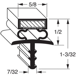 05-600, 3679G , LOUISVILLE COOLER, GASKET 35-3/8" X 78-3/4" OD 3S Compatible with  LOUISVILLE COOLER  3679G