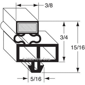 41-042, 41-042 , PUFFER HUBBARD, GASKET, 25-3/4" X 59-1/2" -SV- Compatible with  PUFFER HUBBARD  41-042