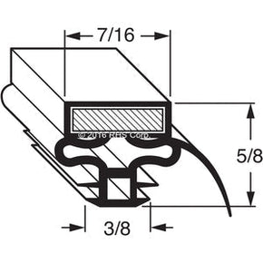 07-106, F0124Q020 , BLUE AIR, GASKET, 25-1/2" X 24-3/8" Compatible with  BLUE AIR  F0124Q020