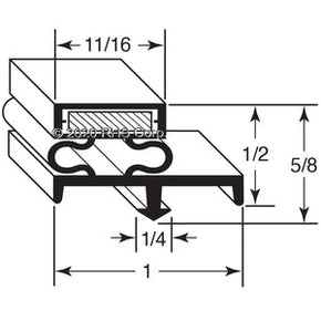 07-803, MC-108 , MOD-U-SERVE, GASKET, 9-3/4" X 64" GRAY, SV Compatible with  MOD-U-SERVE  MC-108