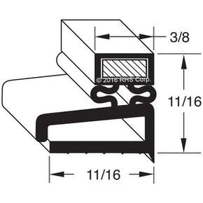 38-049, 38-049 , JORDON-FOGEL, GASKET, 24" X 62" Compatible with  JORDON-FOGEL  38-049