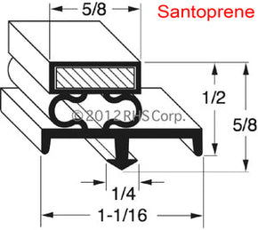 53-584, IN GSK315H , RANDELL, GASKET, 26-1/4 X 28 SANTOPRENE Compatible with  RANDELL  IN GSK315H