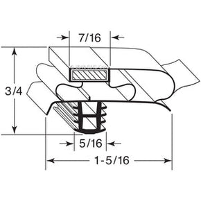 17-637, 1702562-GRAY , DELFIELD, GASKET, 25-1/2" X 28-5/16", GRAY Compatible with  DELFIELD  1702562-GRAY