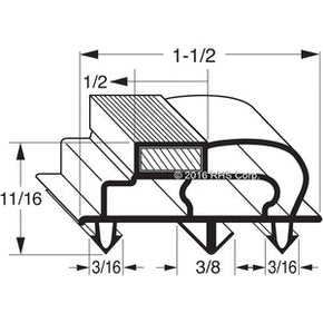 14-406, DG08-00 , EVEREST, GASKET, 23-5/8" X 57-1/2" Compatible with  EVEREST  DG08-00