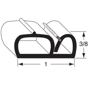 44-068, 000843 , NORLAKE, GASKET, 37-1/2" X 79-3/4", COMP -SV- Compatible with  NORLAKE 843