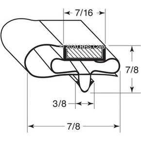 05-150, X28F.03 , MAXX COLD, GASKET, MAG 24-1/ X 61 OD GRAY Compatible with  MAXX COLD  X28F.03