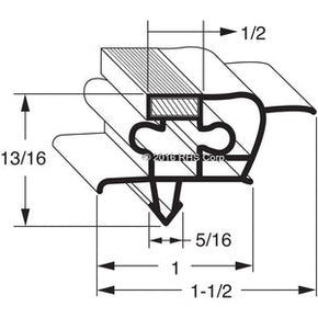 14-407, DG09-00 , EVEREST, GASKET, 25-1/4" X 28-1/8", BLACK Compatible with  EVEREST  DG09-00