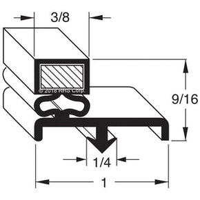 12-015, 18S2071 , HUSSMANN, GASKET, 14" X 19", MAG, GRAY, -SV- Compatible with  HUSSMANN  18S2071