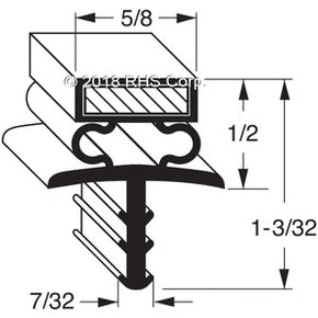 06-019, 016544 , BALLY, GASKET, 35-5/8" X 66-1/4" 3S SV Compatible with  BALLY 16544