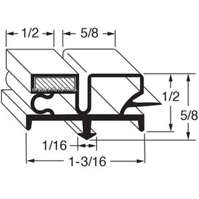 60-603, 341-60005-04 , TRAULSEN, GASKET, 7-5/16 X 28-3/8 Compatible with  TRAULSEN  341-60005-04