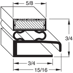 10-188, 048-B , LA ROSA, GASKET, 9-3/4" X 21-1/4" Compatible with  LA ROSA  048-B