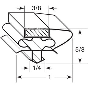 05-727, W0404027 , ATOSA, DRAWER GASKET, 8-1/8" X 41-1/2" OD Compatible with  ATOSA  W0404027