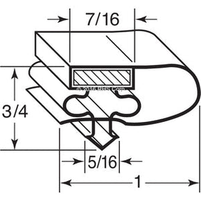 11-905, 69201 , ARCTIC AIR, GASKET, 24-3/4" X 26", O.D. Compatible with  ARCTIC AIR 69201