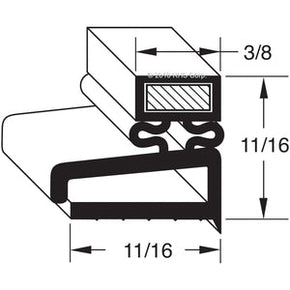 59-096, 465400 , TYLER, GASKET, 28" X 64" Compatible with  TYLER 465400