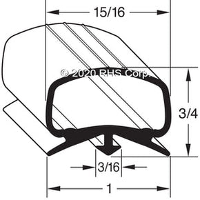 44-410, 152211 , NORLAKE, GASKET, COMP 15-1/2" X 47-1/2" Compatible with  NORLAKE 152211