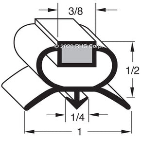 33-026, 2951F , HERRICK, GASKET, 23-1/2" X 59-1/2" -SV- Compatible with  HERRICK  2951F