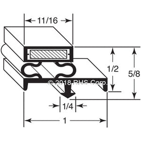 36-102, 1030139 , LEER, GASKET, 38" X 66-1/2", 3S Compatible with  LEER 1030139