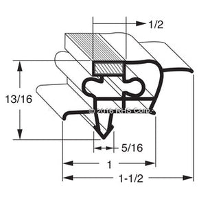 14-423, DG24-00 , EVEREST, GASKET, 12-3/8" X 28-1/2" Compatible with  EVEREST  DG24-00