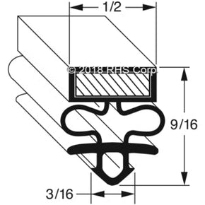 17-573, 1701901 , DELFIELD, GASKET, 22-5/8" X 59" Compatible with  DELFIELD 1701901