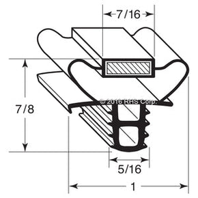 17-724, 1701189 , DELFIELD, GASKET, 15-3/8" X 24-3/8", AC Compatible with  DELFIELD 1701189