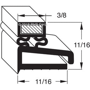 17-019, 1702110 , DELFIELD, GASKET, 24-9/16" X 25-7/16" -SV- Compatible with  DELFIELD 1702110