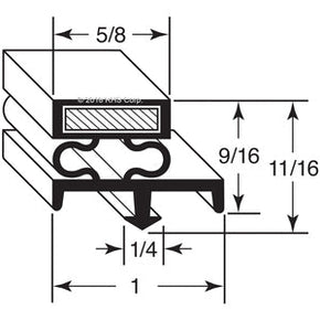 44-026, 1544580 , NORLAKE, GASKET, 12-7/8" X 26" O.D. Compatible with  NORLAKE 1544580