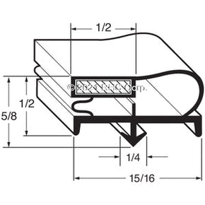 34-068, 10-0882-01P , KELVINATOR, GASKET, 23" X 62-1/2" Compatible with  KELVINATOR  10-0882-01P